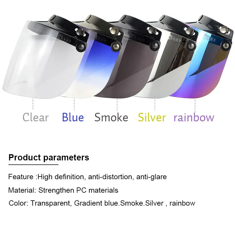 Защитный козырек для мотошлема rcycle ретро шлем с 3 защелками и открытым