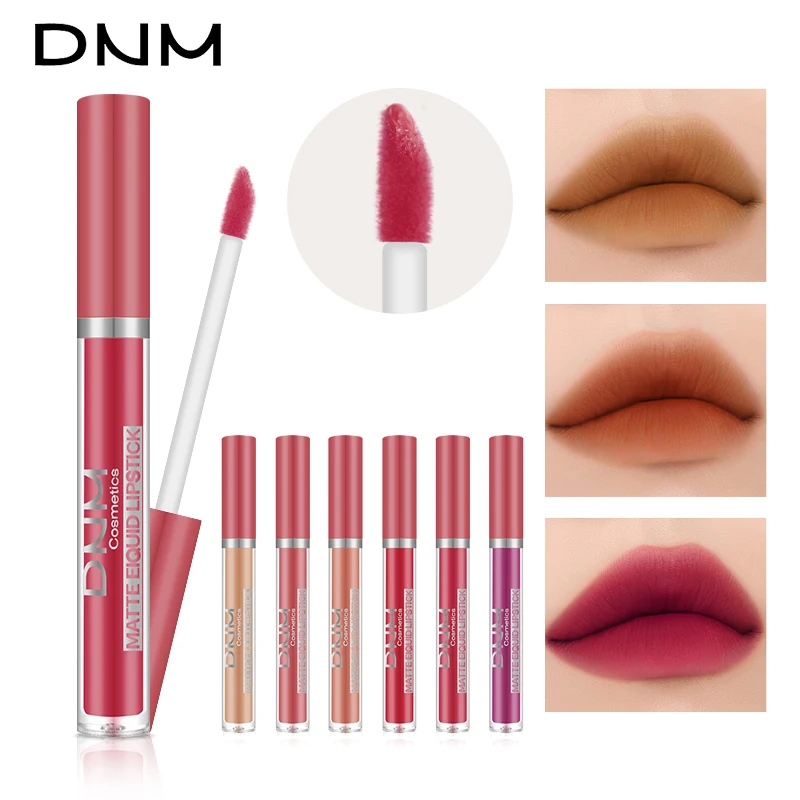 

New 6PCS Velvet Matte Lip Glaze Set Long Lasting Waterproof Lip Mousse Deep Hydration Liquid Lipstick Boxed Kit TSLM1