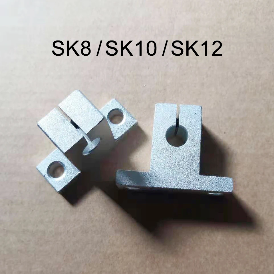 2 шт./лот SK8 SK10 SK12 линейный подшипник рельсовый вал Поддержка XYZ стол чпу роутер SH8A