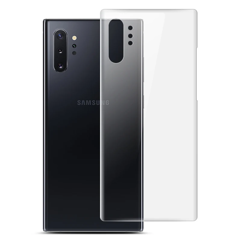 Imak гидрогель пленка для samsung Galaxy Note 10 плюс сзади спереди Экран защитный прозрачный Олеофобное