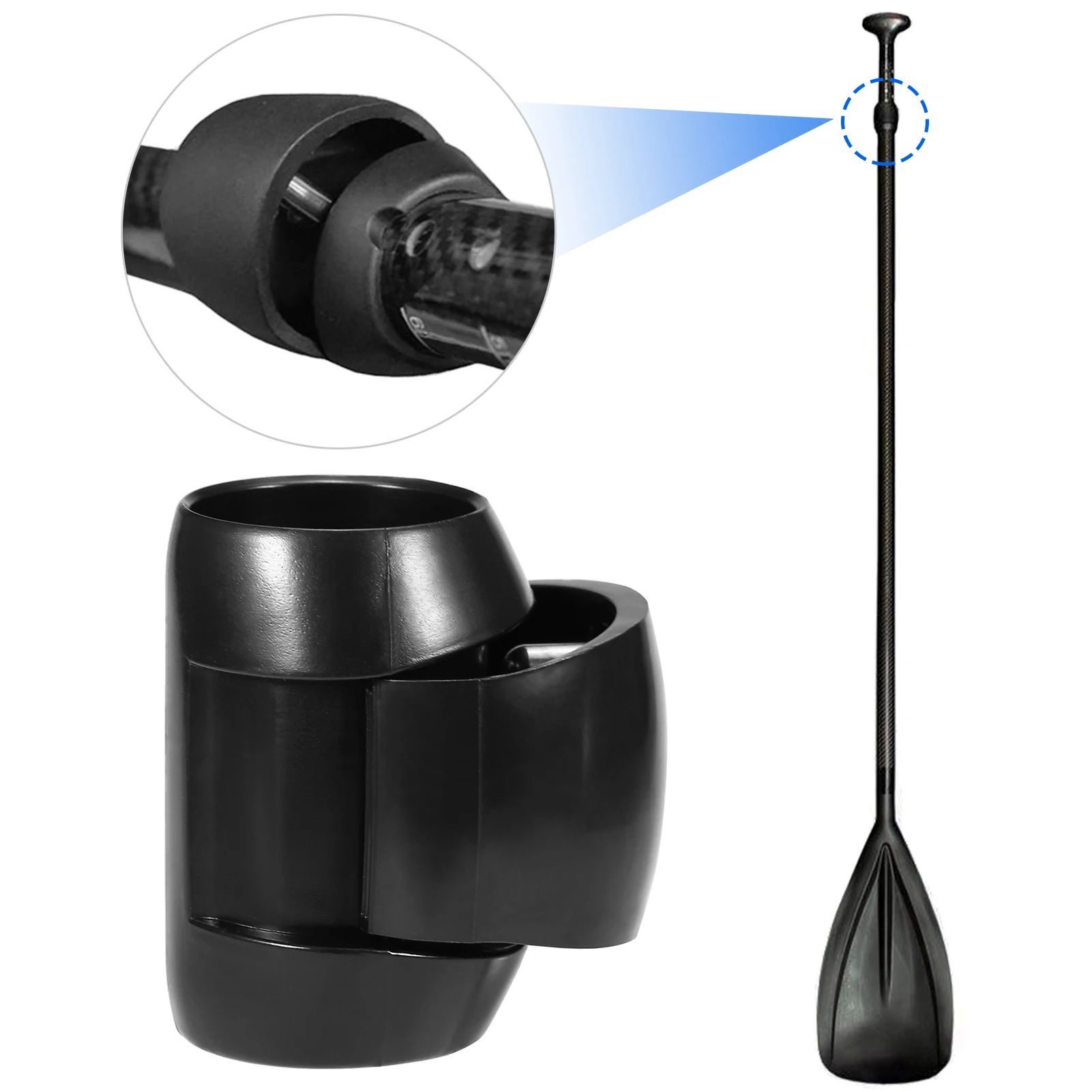 

High Quality 1pcs Quick Nylon Release Clamp Replacement for Paddle Shaft Adjustable Water Sports Surfing Accessories Black