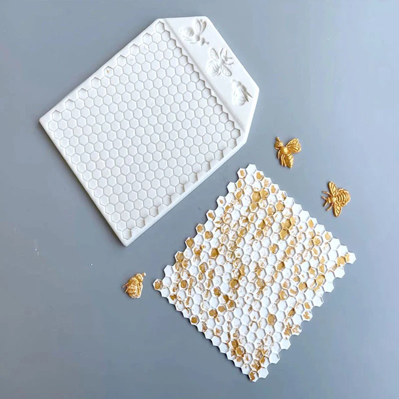 

Honeycomb Bee Silicone Mold Sugarcraft Chocolate Cupcake Fondant Cake Tools