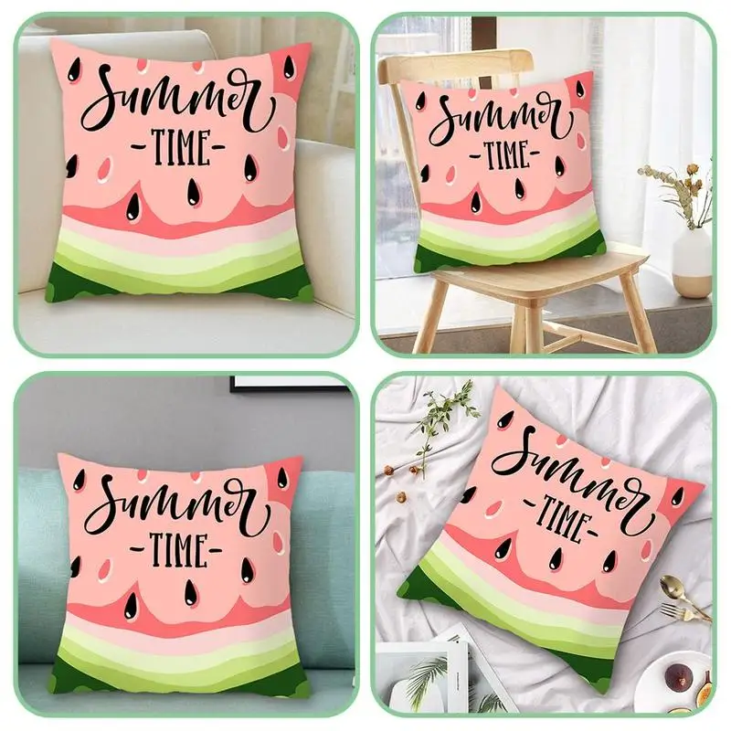 

Modern Summer Simple Watermelon Fruits Cushion Cover 45x45cm Pillow Cover Home Decoration Accessories Pillow Covers