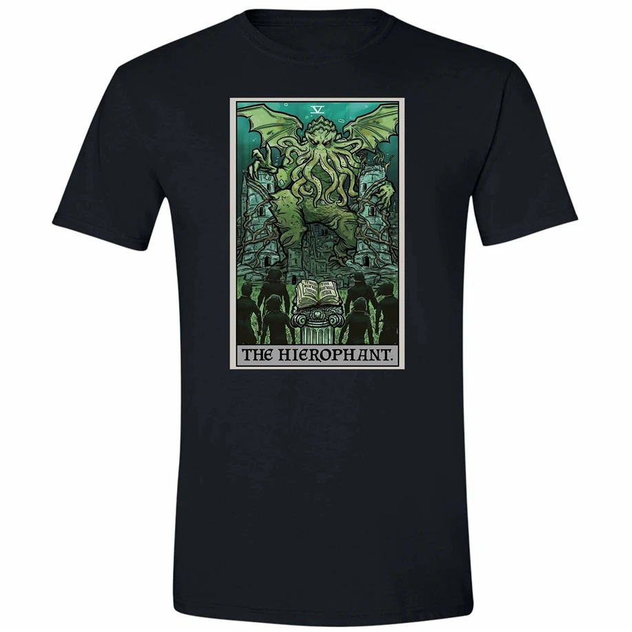 Hierophant карты Таро рубашка Cthulhu Хэллоуин ужас подарок одежда ведьмы для мужчин