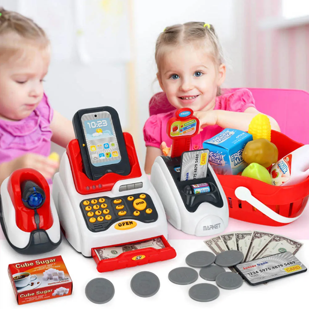 Детские Многофункциональные эмультационные наборы кассовых аппаратов для