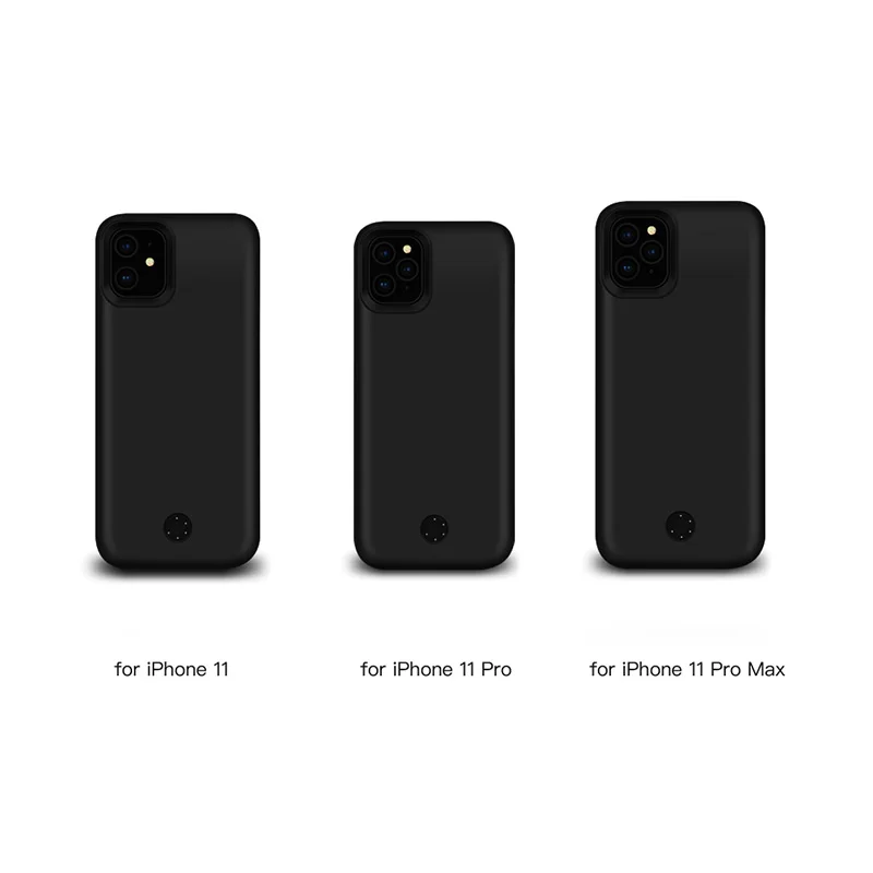 

For iPhone 11 Pro Max Battery Charger Case Soft Silicone Shockproof External Backup Charger Case for iPhone 11 Power Bank Case