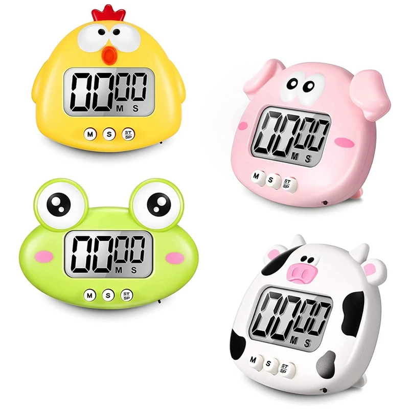 

Cute Cartoon Animal Digital Timers Small Digital Kitchen Timers Countdown Timers for Kitchen Cooking Accessories