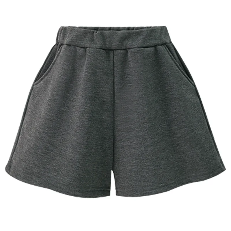 Зимние Повседневные свободные брюки с эластичной резинкой на талии серого и