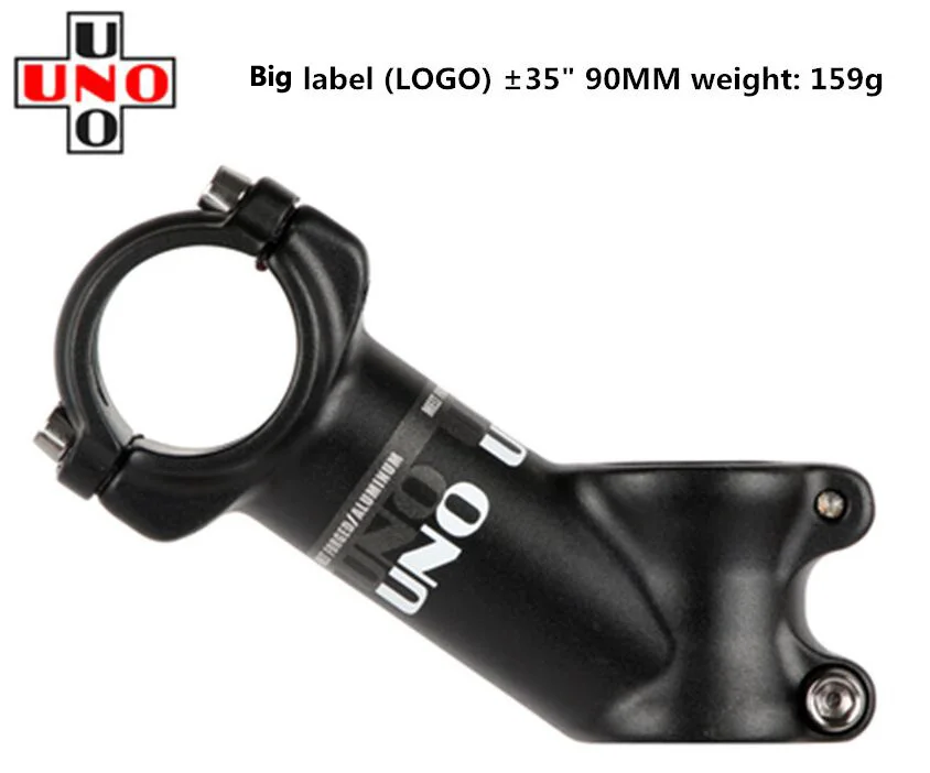 Big Logo 35-90mm UNO 7 вынос руля велосипеда вынос руля MTB дорожный велосипедный вынос руля 31,8 угол 7/17*70/80/90/100/110/120/130 мм Bicicleta potencia Велоспорт части - Цвет: Big Logo 35-90mm
