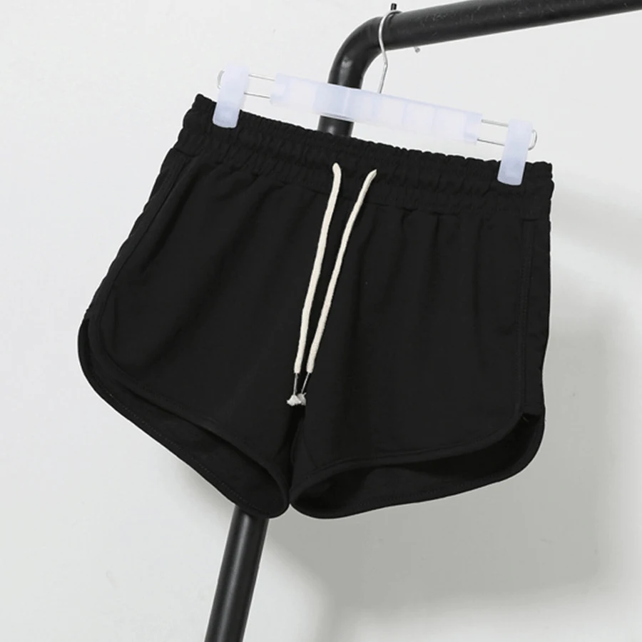 Летние повседневные шорты женские с завышенной талией 2020 черные белые свободные