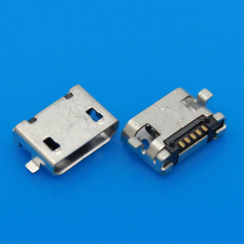 JCD Micro USB 5 P, 5-контактный разъем Micro USB, 5 крепеж; микро-usb разъем для задней зарядки