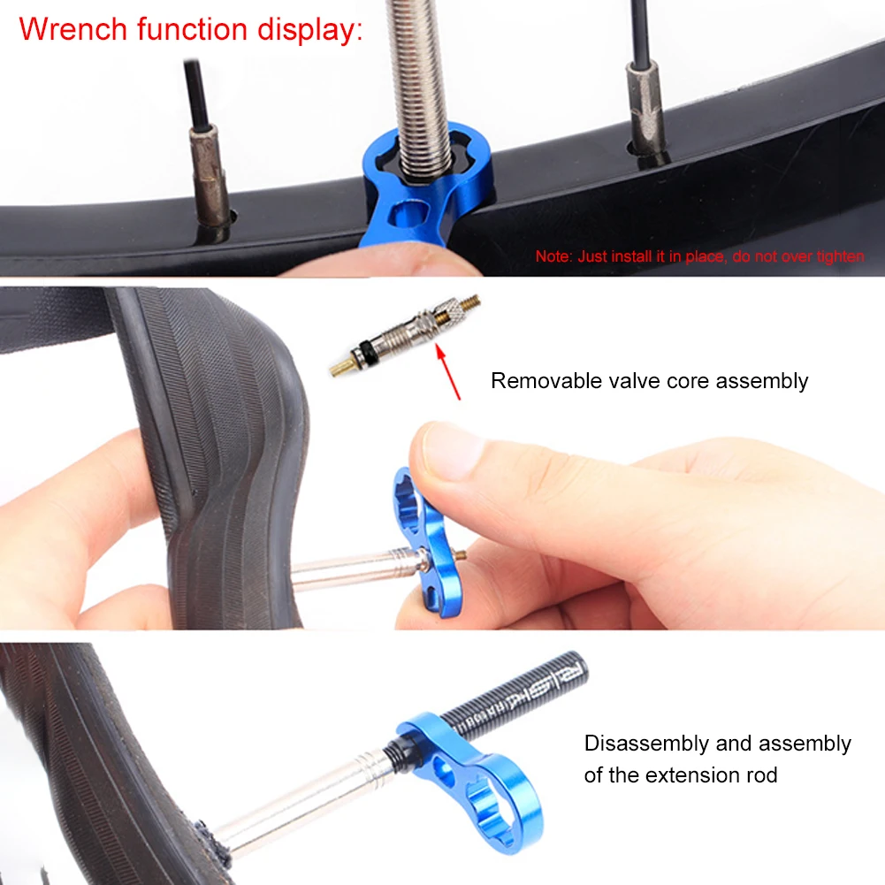

FV55 AV55 Mountain Road Bike Bicycle Titanium Presta Schrader Valve Cap Nut Wrench Dust Cover