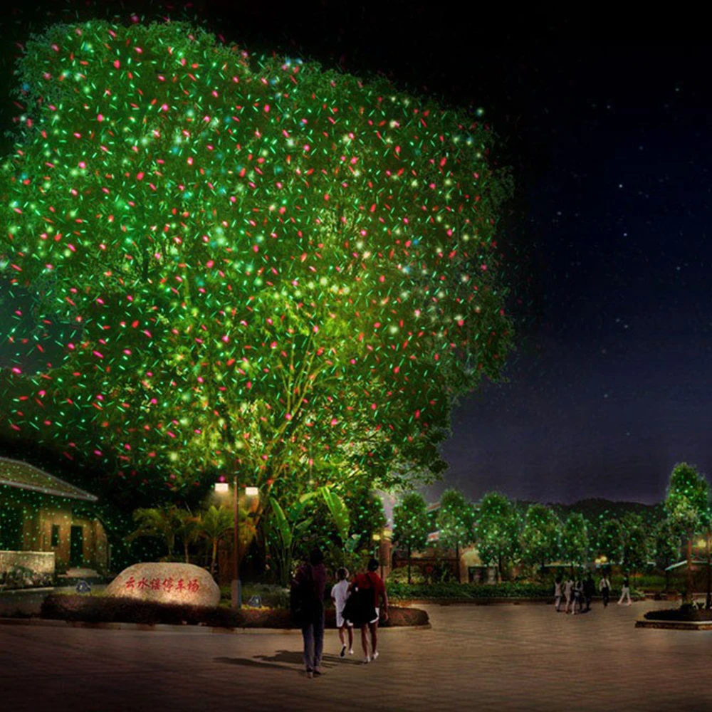 Рождественская сказочная лазерная проекция с полным небом и звездами прожектор