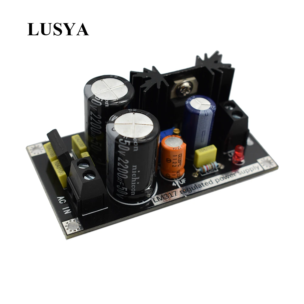 Регулируемая регулируемая плата питания Lusya Mini LM317 линейный регулятор