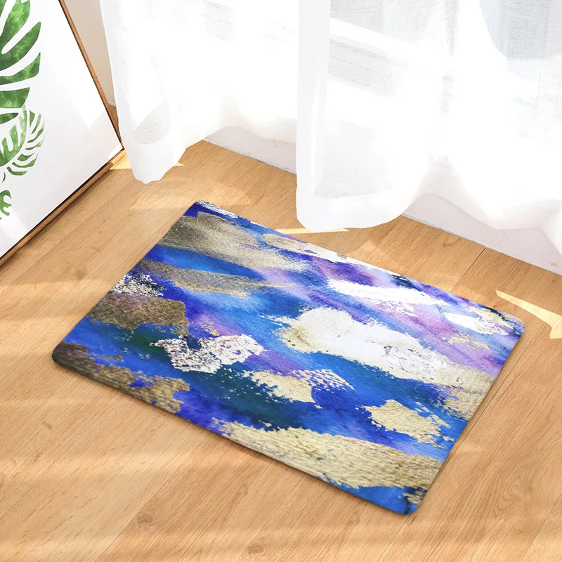 CAMMITEVER Blue Waves Sea Landscape Rug Floor Mat Home Decoration Accessories Carpet Rugs for Living Room | Дом и сад