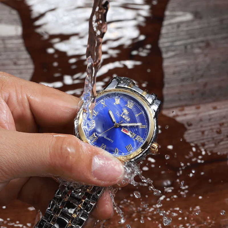 JLANDA Luxury Brand Men Sport Watches Men Quartz Watch Stainless Steel Waterproof Fashion Casual Wrist Watch Relogio Masculino