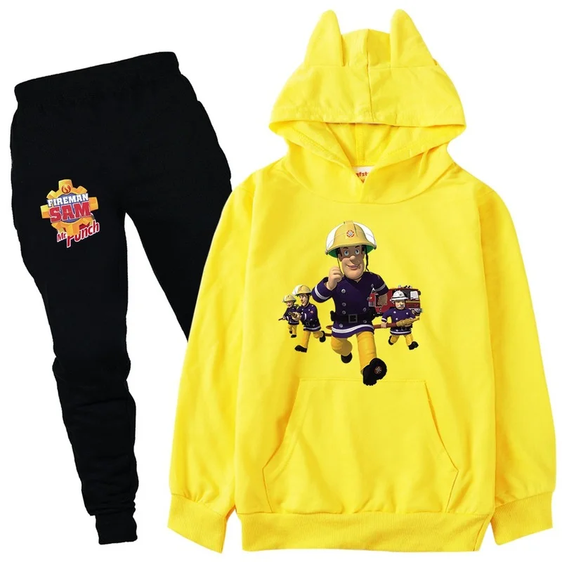 

2-15Years toddler boy clothes fireman sam jogging suit stylish kid teenage clothes kids tracksuit new year costume for boy 2021