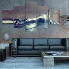 Картина на холсте Ло-ФиДжазхип-хоп Музыка 5 шт. Настенная картина модульные обои печать плаката для декора гостиной