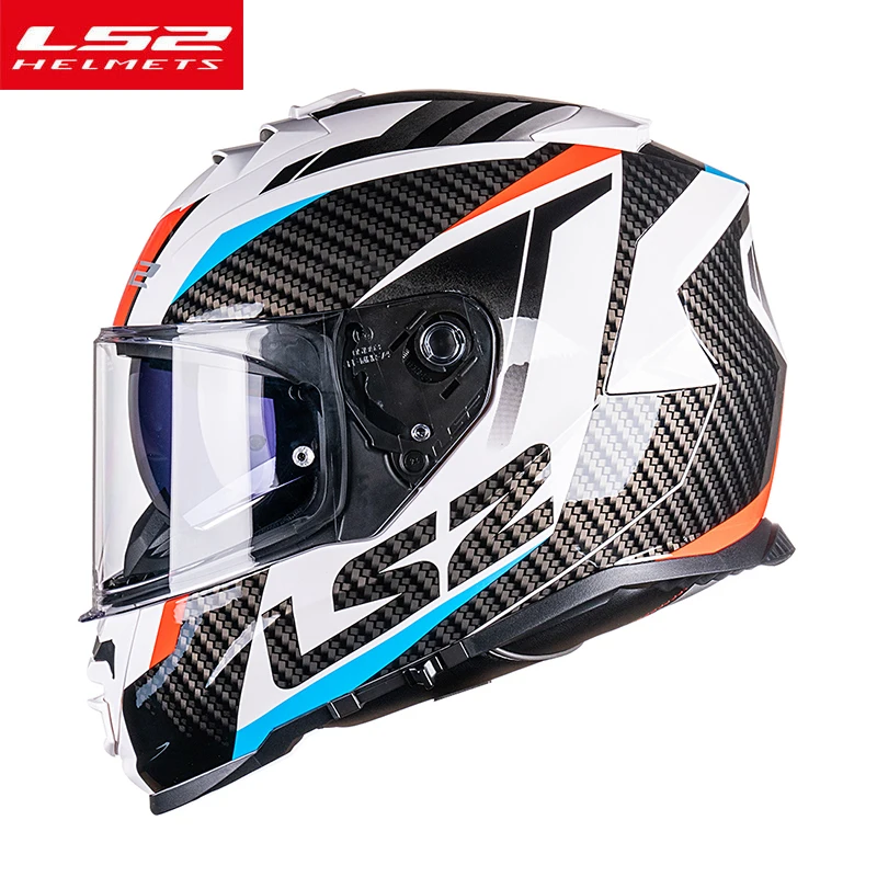LS2 FF800 STORM полный уход за кожей лица кПа оболочки Moto rcycle шлем с двойными линзами