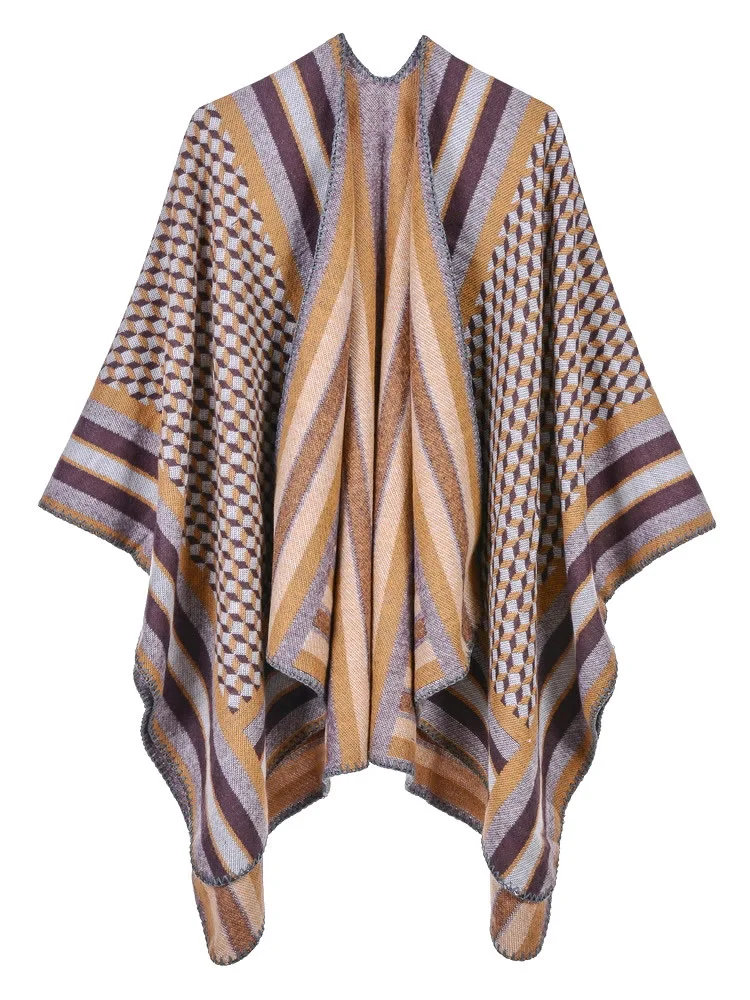 

Autumn and Winter Fashion Elegant Ladies Cashmere Shawl Trend Versatile Warm and Cold-proof Scarf WJC60-WJC61