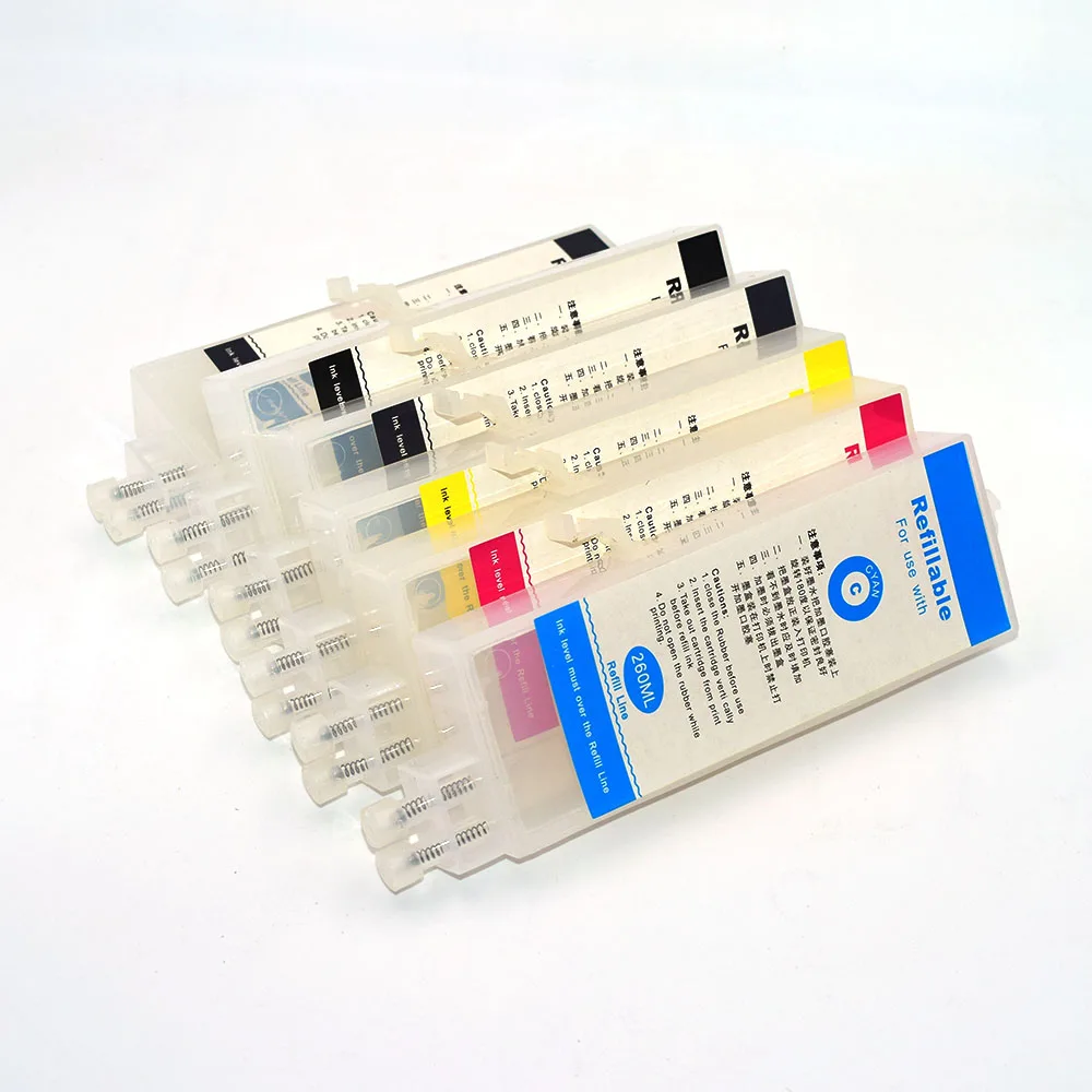 Перезаправляемый картридж 6 цветов для Canon PFI-107 iPF680 iPF685 iPF686 iPF770 iPF780 iPF785 iPF786 с чипом