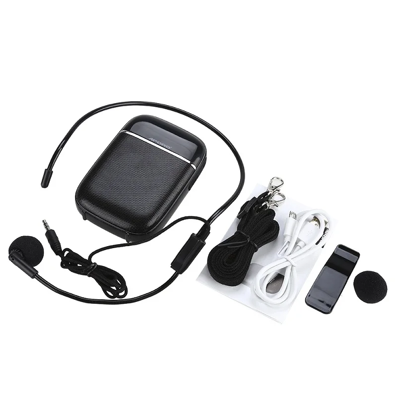 

APORO T3 Voice Amplifier Bluetooth Speaker With Wired Microphone Portable 10W Audio Record FM Radio Music Player For Speaking
