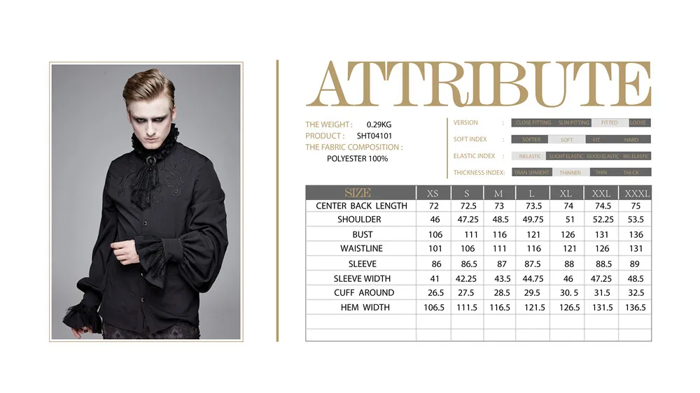 Мужская Готическая рубашка с длинным рукавом Devil винтажный стиль съемный