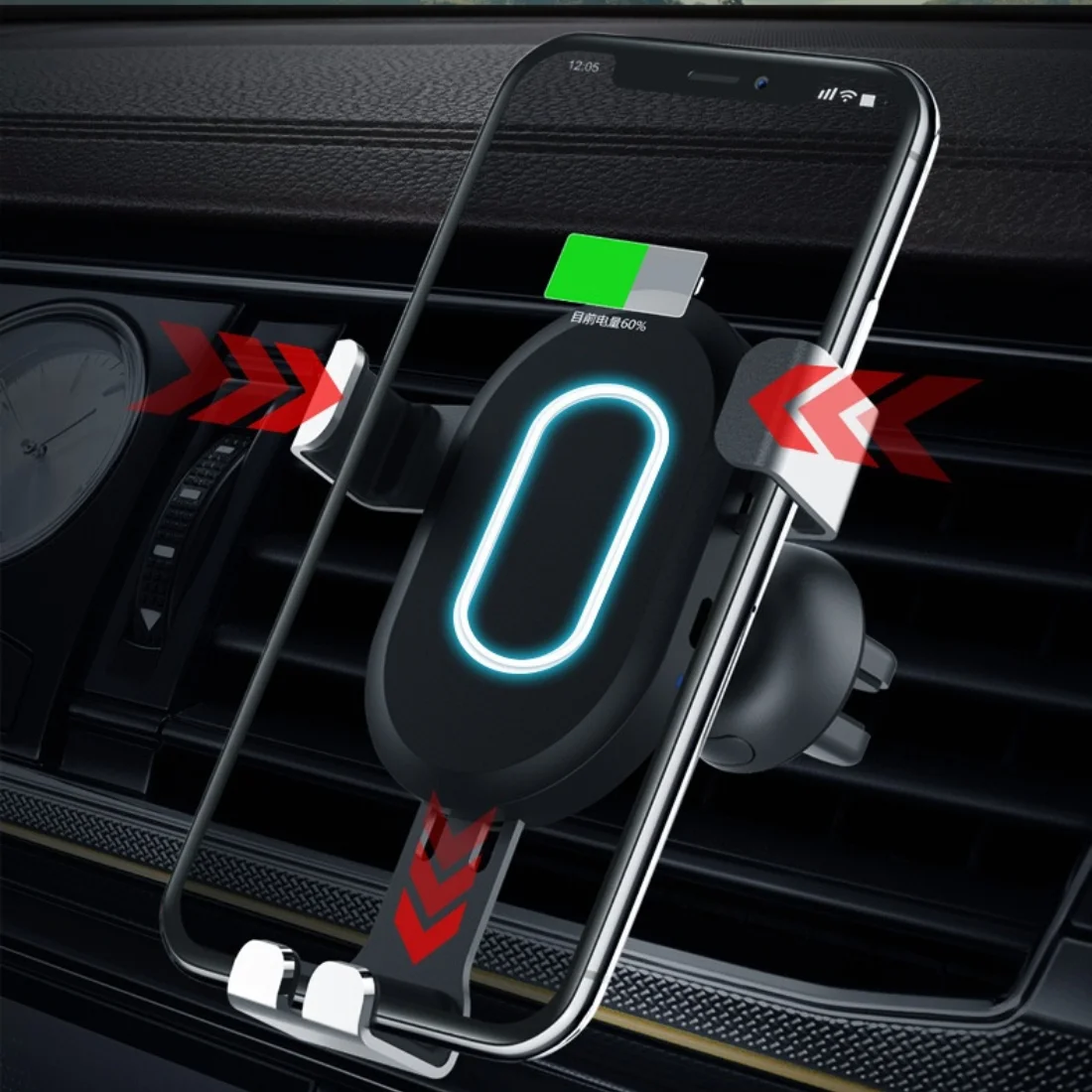 

Car wireless charger fast charging fast wireless charging board holder mobile phone multifunctional gravity holder