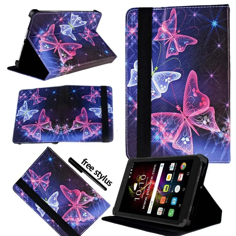 KK&LL для Alcatel Pixi 4 7 дюймов-кожаный чехол-подставка для планшета+ Бесплатный стилус