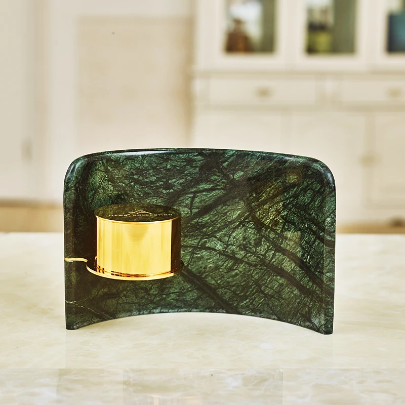 Мраморный подсвечник в скандинавском стиле белые металлические свадебные