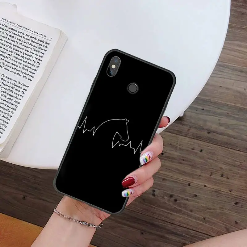 

Horse Pony Horse Heartbeat Phone Case For Xiaomi Redmi note 7 8 9 t k30 max3 9 s 10 pro lite