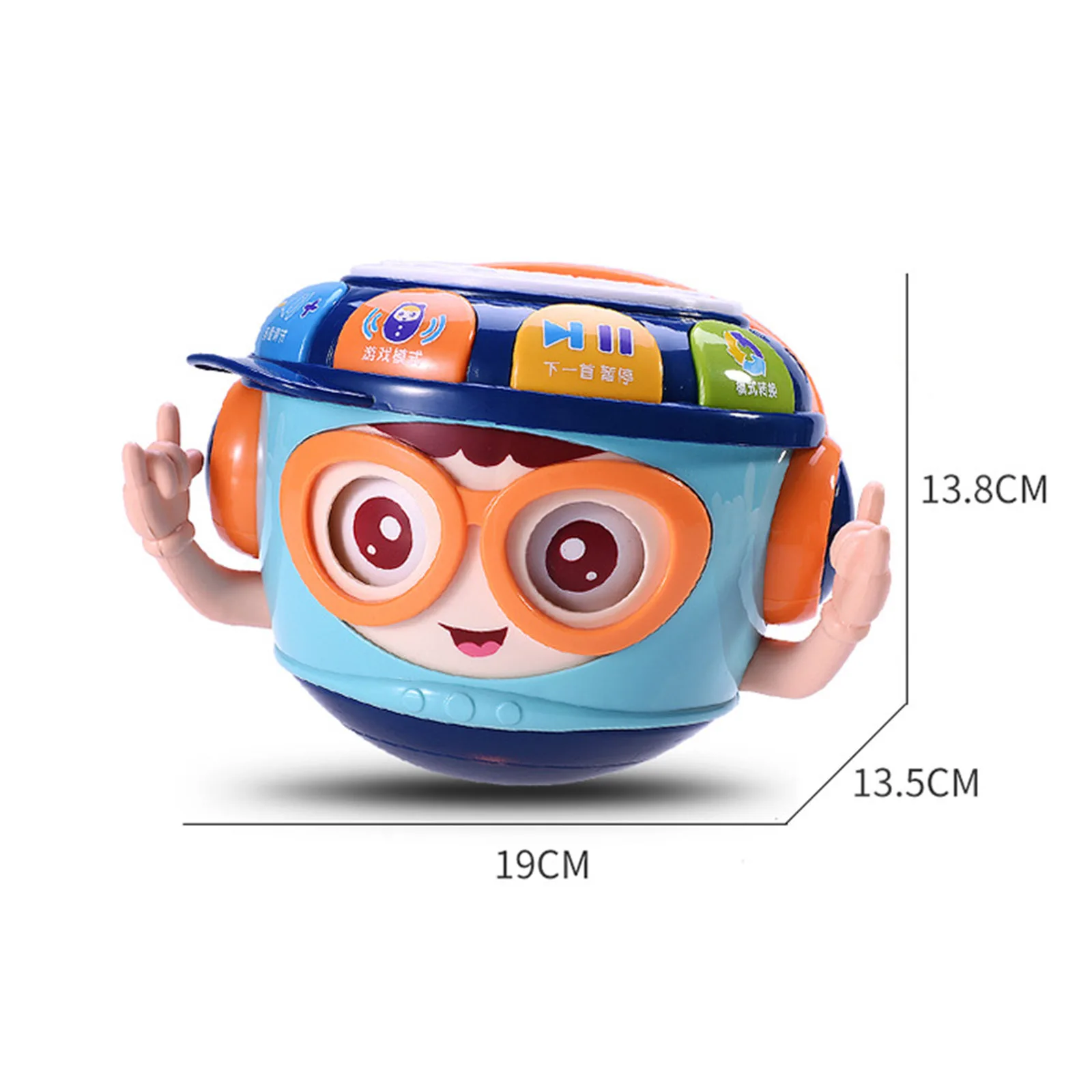 

Baby Rattle Bed Bell Tumbler Toy Cartoon Music Hand Drum Beat Early Educational Toy Children Infant Learning Developmental Toy