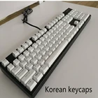 104 клавиши, корейские, 106 клавиши, русская клавиатура с подсветкой, OEM, колпачки для клавиш с профилем для вишни, Набор колпачков для клавиш