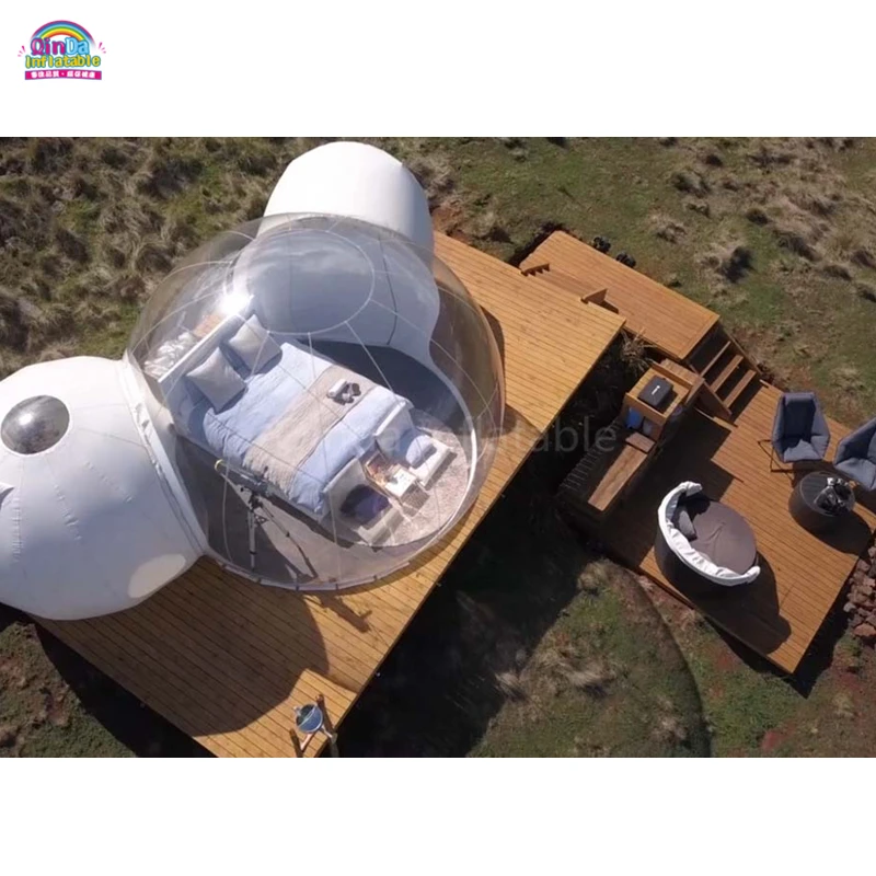 Надувная палатка для коммерческого использования прозрачная кемпинга звездное