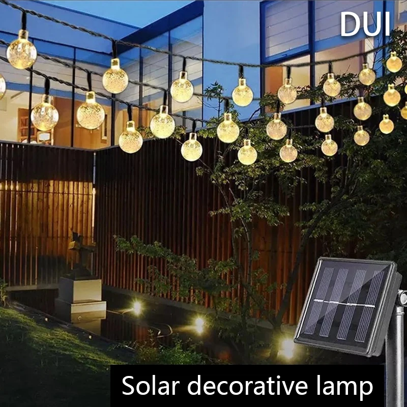 DUI 30led наружный водонепроницаемый Солнечный струнный шар цветная лампа