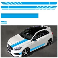 universal 5 color car body racing side door long auto sticker car stickers rearview mirror side decal stripe car accessries