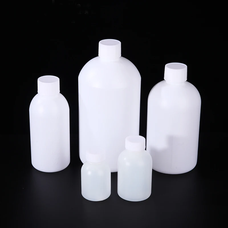 50 100 мл маленькая горловина пластиковая бутылка реагент HDPE для образцов с