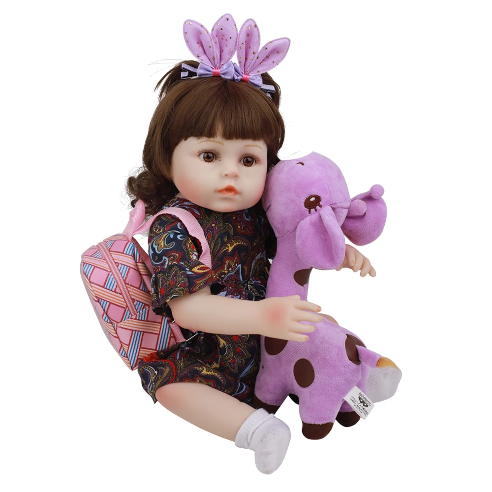 Прекрасная кукла-Реборн 48 см силиконовая полное тело Реалистичная принцесса 18