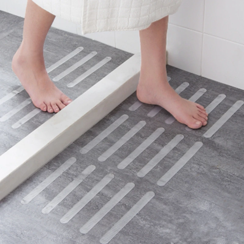 

5pcs Anti-Slip Strips Shower Stickers Bath Safety Strips Transparent Non Slip Strips Stickers For Bathtubs Showers Stairs Floors