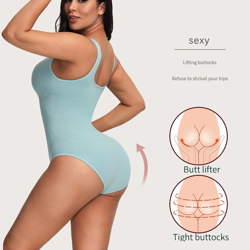 Bodysuit For Women Smooth Body Shapers Butt Lifter Sexy Underwear Bust Gather Shapewear Belly Flat Open Crotch Shaper 2021