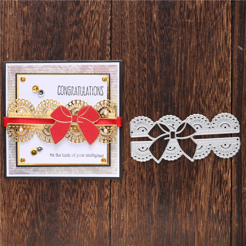 DiyArts лук границы штампы металла резки умереть для скрапбукинга декоративная