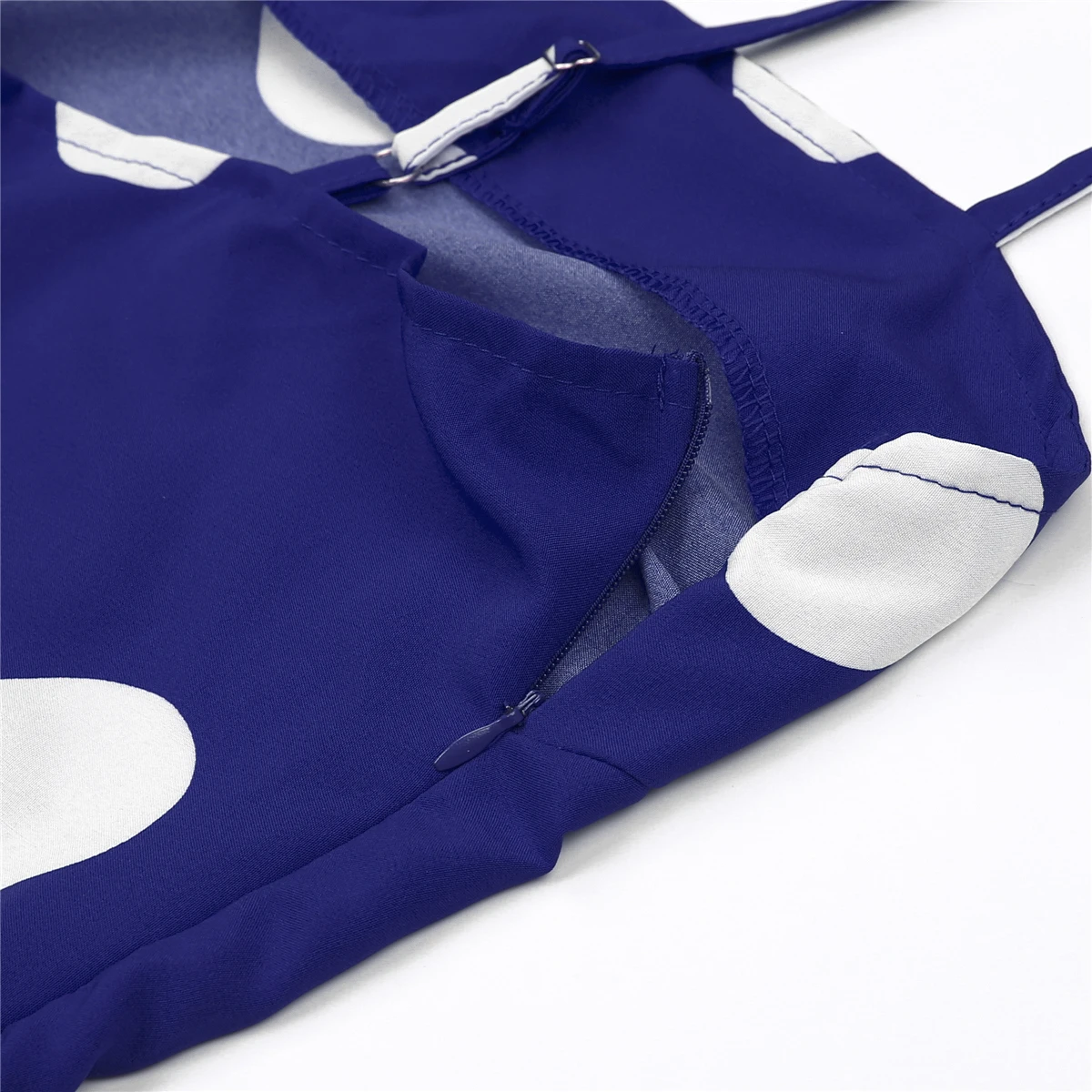 Платье женское в горошек с V образным вырезом без рукавов|Женские платья| |