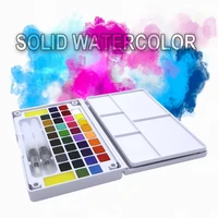 12182436color transparent solid watercolor portable watercolor paint for artist paining art supplies