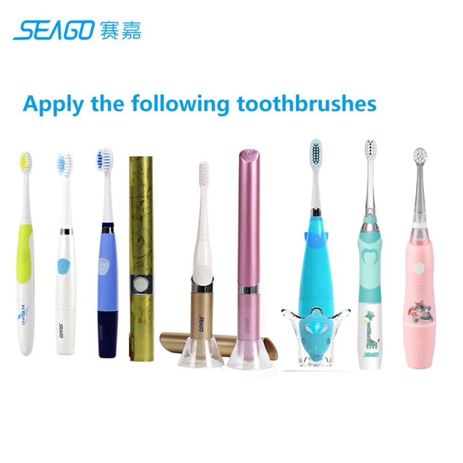 Seago головка электрической зубной щетки для Seago sg-621 C5 C6 C8 906 915 612 623 628 677 711 EK6 EK7 Съемная насадка для зубной щетки Головки