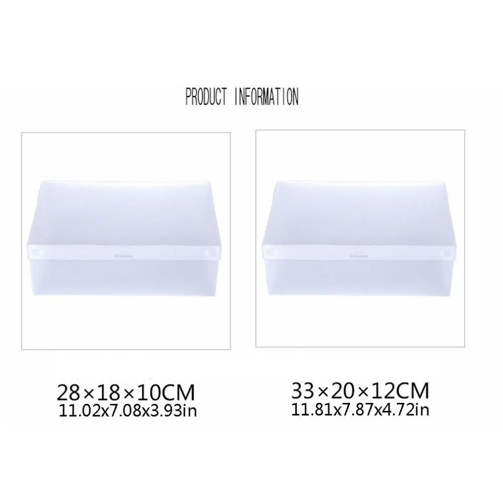 

1pcs Folding Thickened Dustproof Storage Box Organizer Plastic Drawer Case Shoe Storage Boxes Case Container For Home
