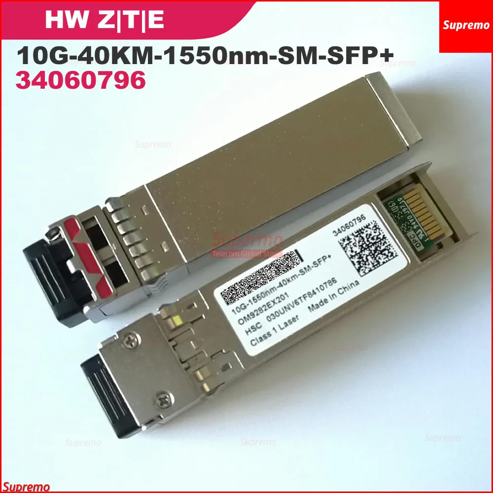 Качество HW ZTE 10G-40KM-1550nm-SM-SFP + одномодовый оптический модуль 34060796