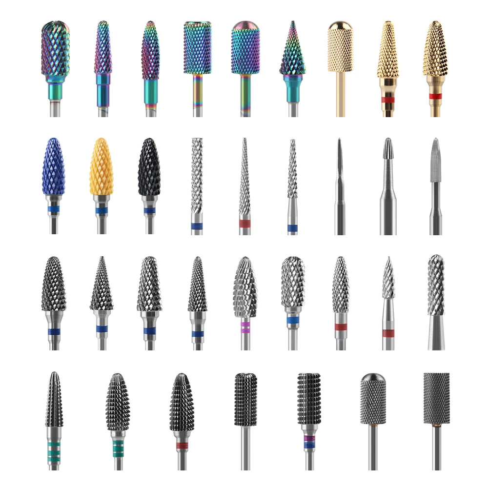 

Wholesale Tungsten Carbide Burr Milling Cutter For Manicure Machine Electric Nail Drill Milling Cutter For Nail File Accessories