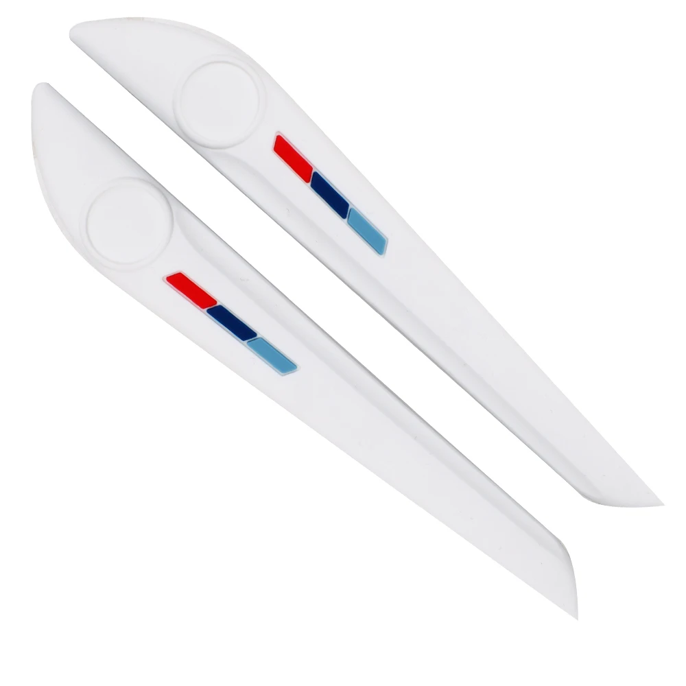 

2Pcs/set Car Door Side Edge Protector Bumper Rear View Mirror Anti-Collision Strip PVC Anti-scratch Sticker Auto Exterior Parts