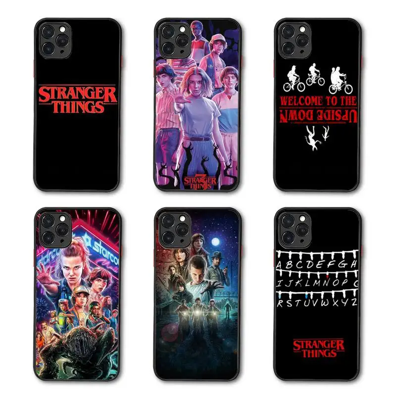 

stranger things season 3 newly arrive Phone Case Matte Transparent for iPhone 7 8 11 12 s mini pro X XS XR MAX Plus coque