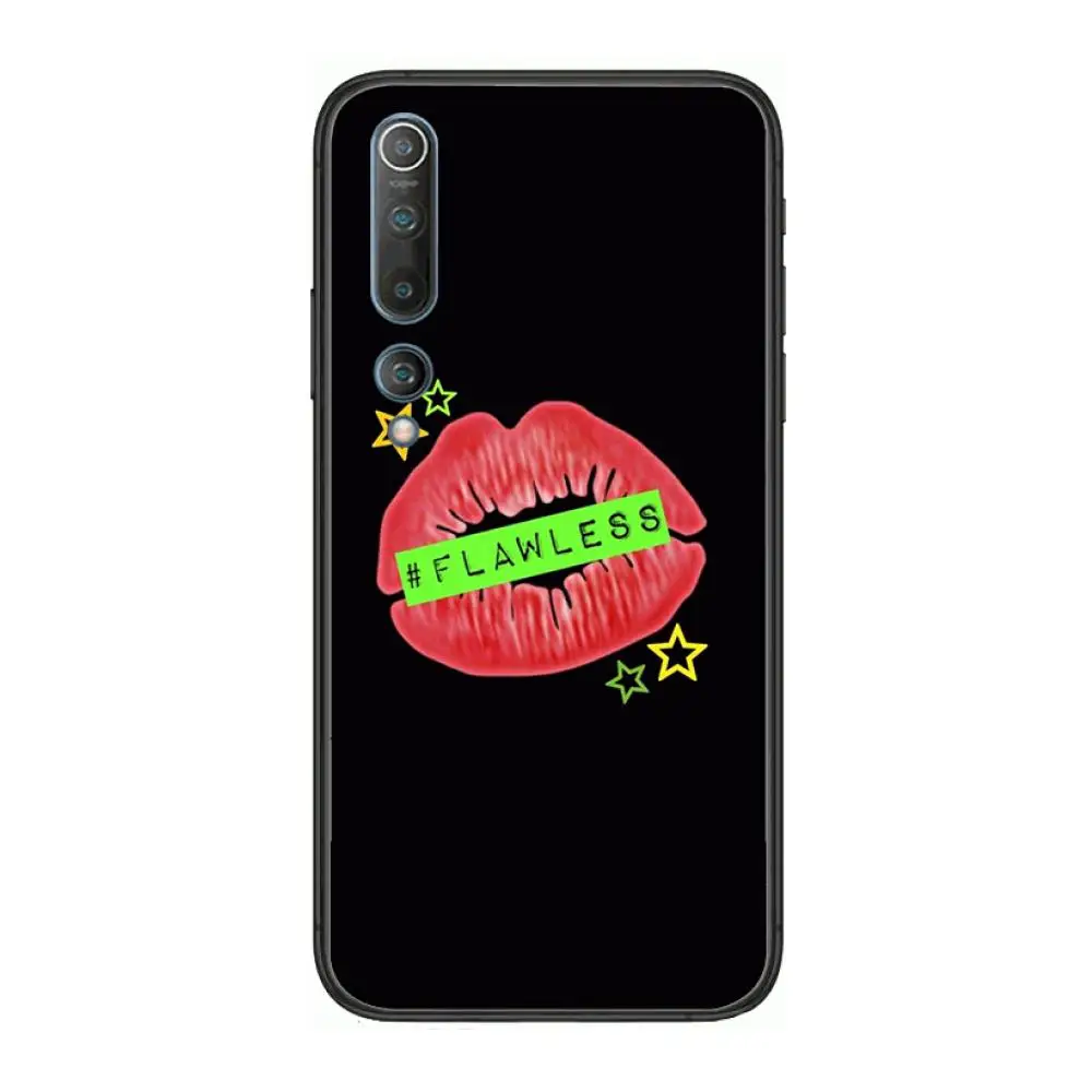 

Luxury fashion fashion FLAWLESS Phone Case For xiaomi mi11 5g 10 liti Ultra 9Pro SE 3 8 Note Anime Black Cover Silicone Back Pre